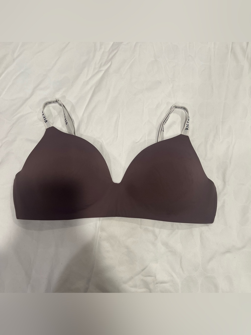 Victoria's Secret Wireless Lightly Lined T-Shirt Bra in Deep Plum/Burgundy 38D
